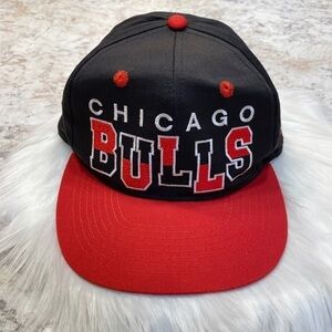 Vintage 90s NBA Original Chicago Bulls SnapBack Hat Embroidered